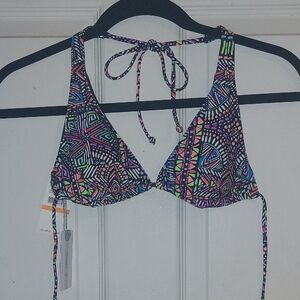 O'Neill Multicolor Geometric Bikini Top